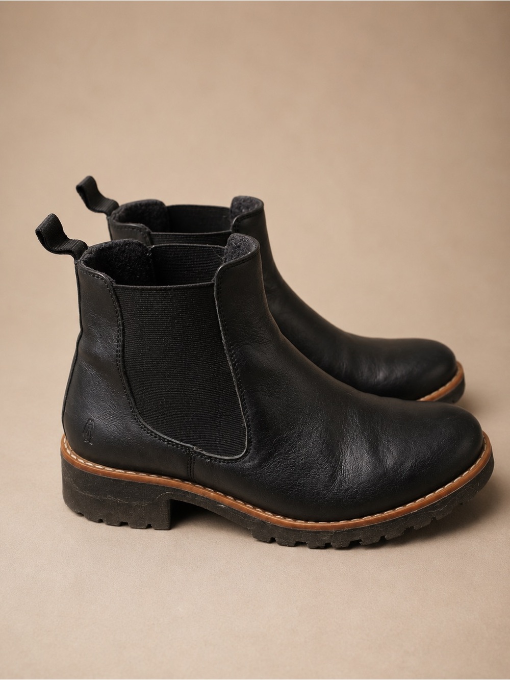 Hush Puppies Leather Chelsea Moto Boot